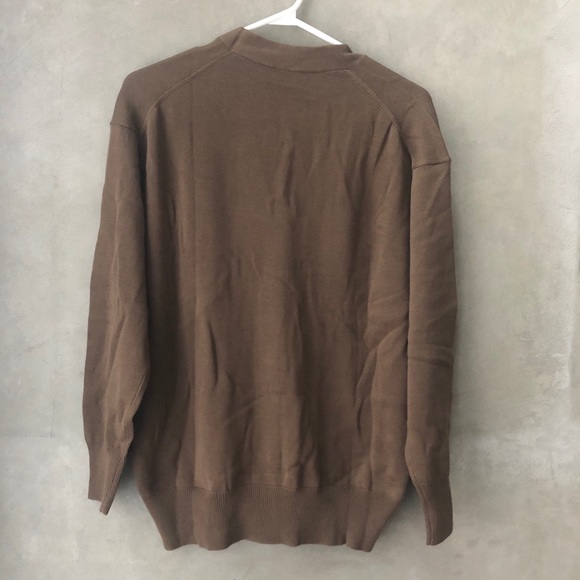 MUJI - Women’s Cotton Rayon Wide Cardigan - Brown - Picture 11 of 11